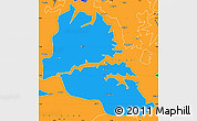 Political Simple Map of Kwame Danso