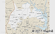 Classic Style Map of Brong Ahafo