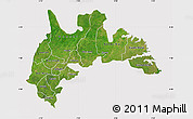 Satellite Map of Brong Ahafo, cropped outside