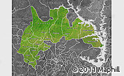 Satellite Map of Brong Ahafo, desaturated