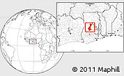 Blank Location Map of Nkoranza