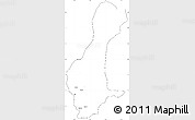 Blank Simple Map of Nkoranza, cropped outside