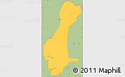 Savanna Style Simple Map of Nkoranza