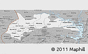 Gray Panoramic Map of Brong Ahafo