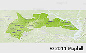 Physical Panoramic Map of Brong Ahafo, lighten
