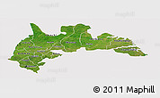 Satellite Panoramic Map of Brong Ahafo, cropped outside