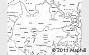 Blank Simple Map of Brong Ahafo