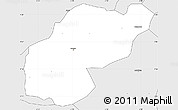 Silver Style Simple Map of Sunyani