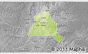 Physical 3D Map of Techiman, desaturated