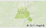 Physical 3D Map of Techiman, lighten