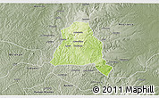 Physical 3D Map of Techiman, semi-desaturated