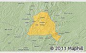 Savanna Style 3D Map of Techiman