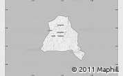 Gray Map of Techiman, single color outside