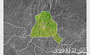 Satellite Map of Techiman, desaturated