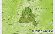 Satellite Map of Techiman, physical outside