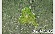 Satellite Map of Techiman, semi-desaturated