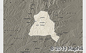 Shaded Relief Map of Techiman, darken