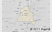 Shaded Relief Map of Techiman, desaturated