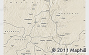 Shaded Relief Map of Techiman