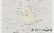 Shaded Relief Map of Techiman, semi-desaturated