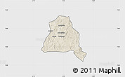 Shaded Relief Map of Techiman, single color outside