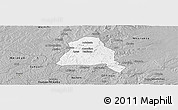 Gray Panoramic Map of Techiman