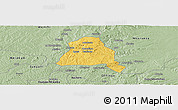 Savanna Style Panoramic Map of Techiman