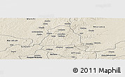 Shaded Relief Panoramic Map of Techiman