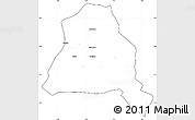 Blank Simple Map of Techiman, cropped outside