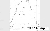 Blank Simple Map of Techiman