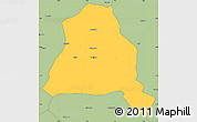 Savanna Style Simple Map of Techiman