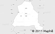 Silver Style Simple Map of Techiman