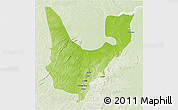 Physical 3D Map of Wenchi, lighten