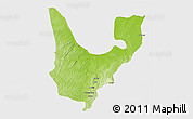 Physical 3D Map of Wenchi, single color outside