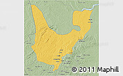 Savanna Style 3D Map of Wenchi
