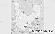 Silver Style 3D Map of Wenchi