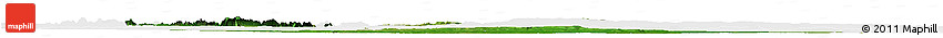 Satellite Horizon Map of Wenchi, single color outside