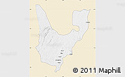 Classic Style Map of Wenchi, single color outside