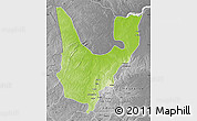 Physical Map of Wenchi, desaturated