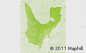 Physical Map of Wenchi, lighten