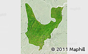 Satellite Map of Wenchi, lighten