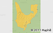 Savanna Style Map of Wenchi, single color outside