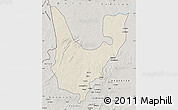 Shaded Relief Map of Wenchi, semi-desaturated