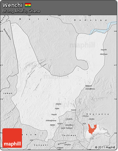Silver Style Map of Wenchi