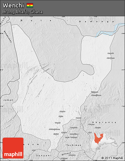 Silver Style Map of Wenchi