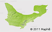 Physical Panoramic Map of Wenchi, cropped outside