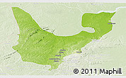 Physical Panoramic Map of Wenchi, lighten