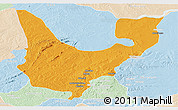 Political Panoramic Map of Wenchi, lighten
