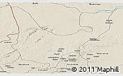 Shaded Relief Panoramic Map of Wenchi