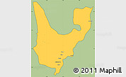 Savanna Style Simple Map of Wenchi, cropped outside